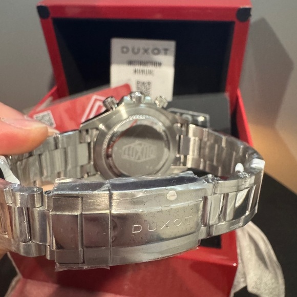 NWT Duxot Accelero Black Meteorite Chronograph Watch - Picture 8 of 9